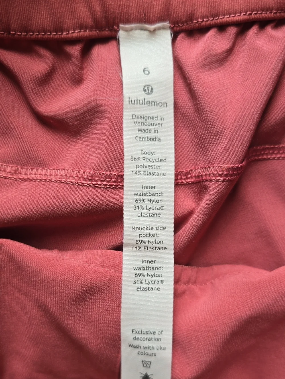 lululemon athletica Stroll At Sundown Women’s Athletic Shorts in Dusty Rose